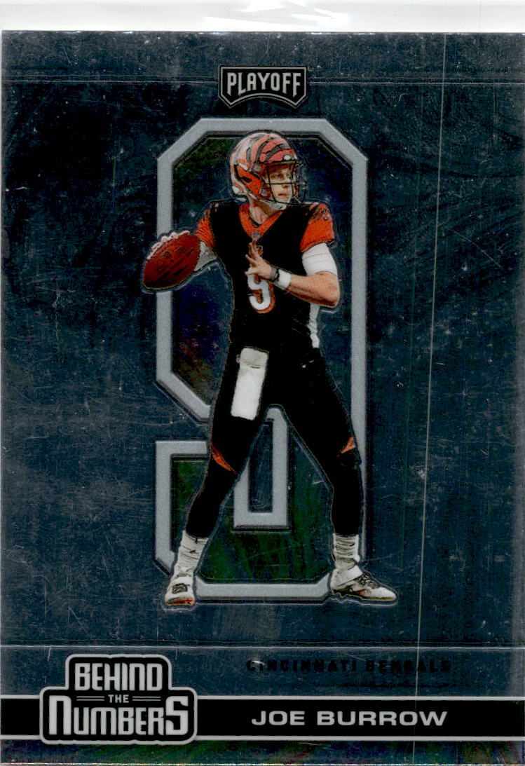 2020 Panini Playoff Behind the Numbers #BTN-24 Joe Burrow Cincinnati Bengals