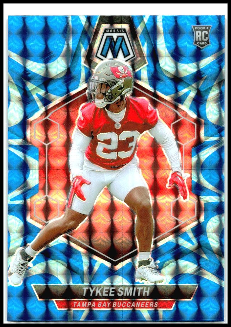 2024 Panini Mosaic Mosaic Reactive Blue #372 Tykee Smith Tampa Bay Buccaneers