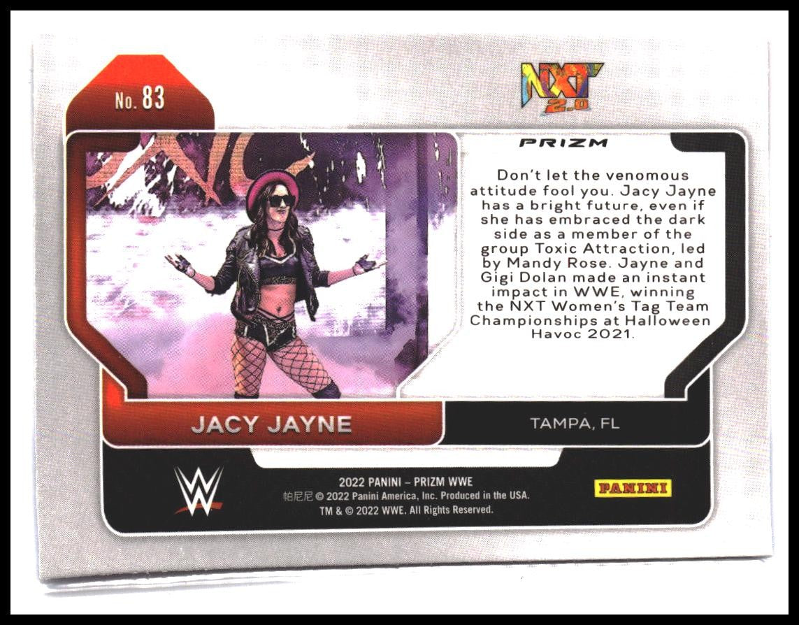 Jacy Jayne #83 2022 Panini Prizm WWE Red, White and Blue Rookie RC
