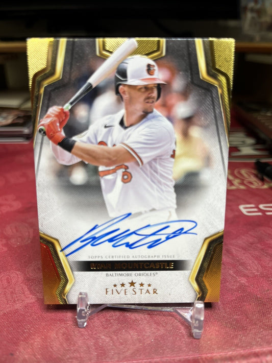 2024 Ryan Mountcastle Topps Five Star Baseball On-Card Auto #FSA-RMO Orioles