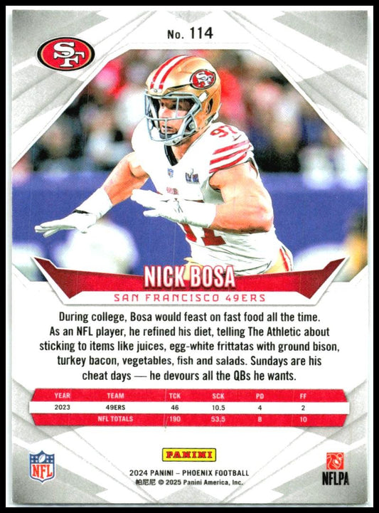 2024 Panini Phoenix Hyper #114 Nick Bosa San Francisco 49ers