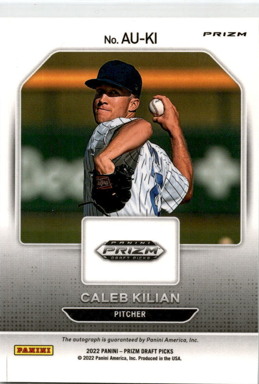 2022 Prizm Silver #AU-KI Caleb Kilan Auto Los Angeles Angels