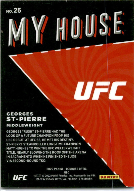 2022 Donruss Optic UFC #25 Georges St-Pierre