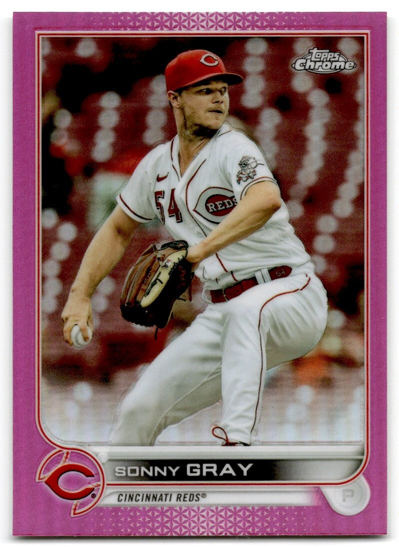 2022 Topps Chrome Pink Refractor Sonny Gray Cincinnati Reds #76