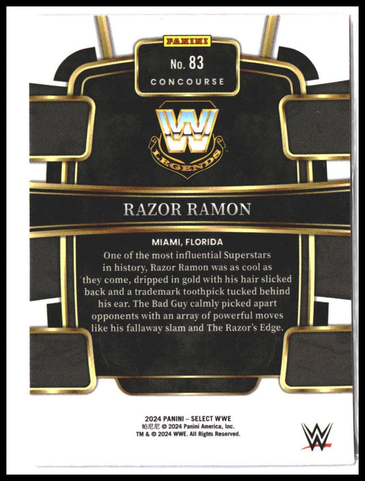 Razor Ramon #83 2024 Panini Select WWE Red and Blue