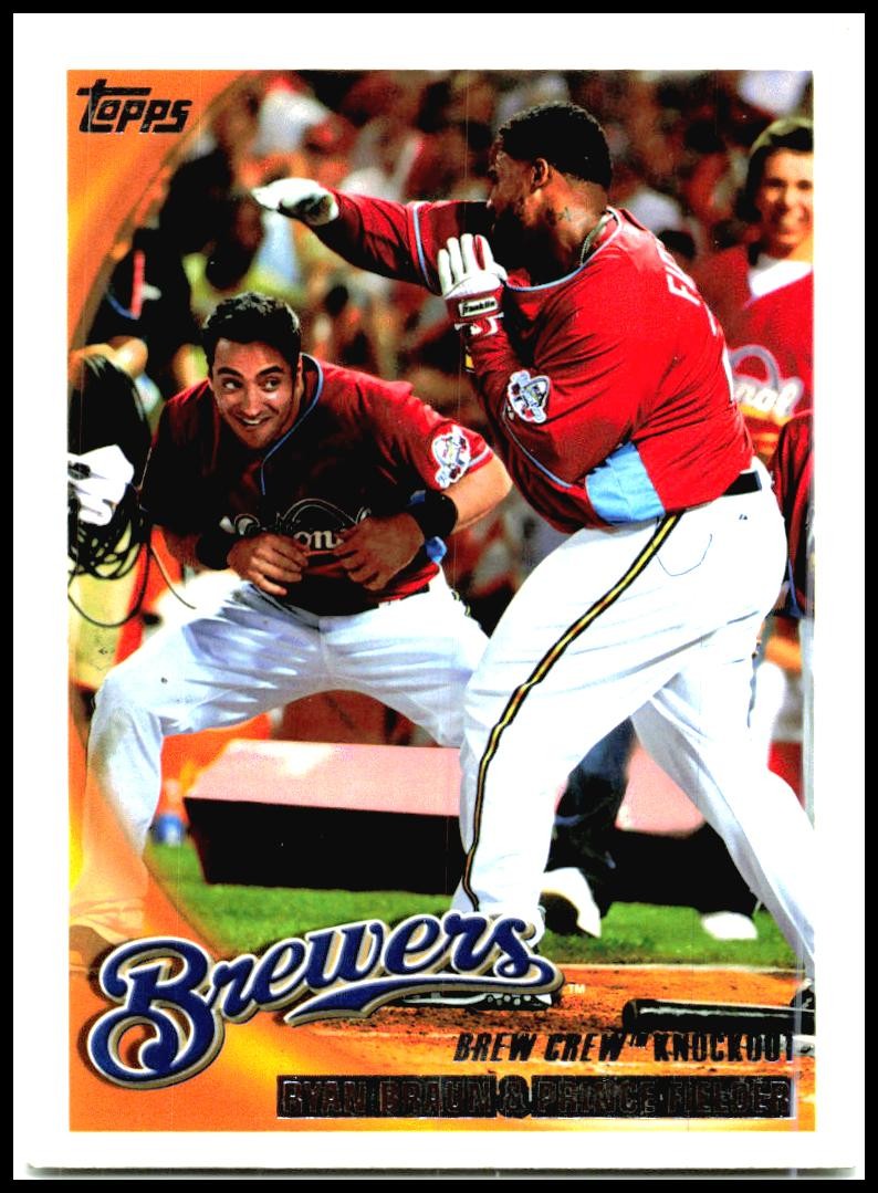 2010 Topps #237 Ryan Braun / Prince Fielder Milwaukee Brewers