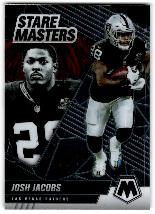 2020 Panini Mosaic Stare Master Josh Jacobs Las Vegas Raiders #SM18