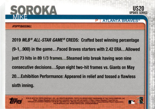 2021 Archives Signatures #US20 Mike Soroka Atlanta Braves