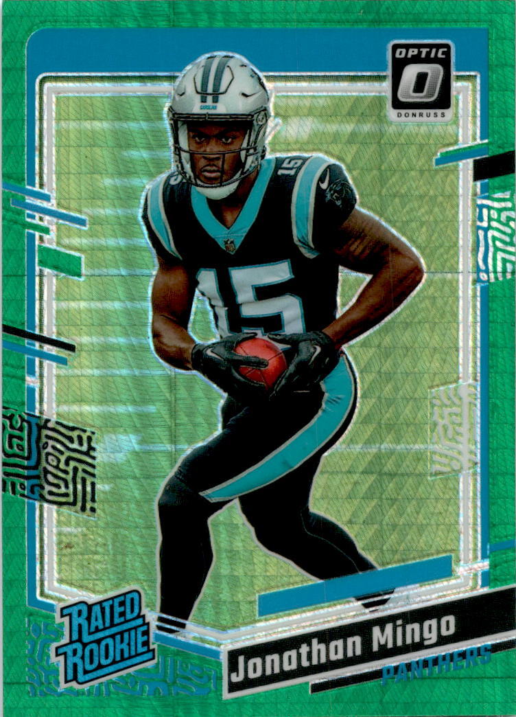 2023 Donruss Optic Green Hyper #215 Jonathan Mingo Carolina Panthers