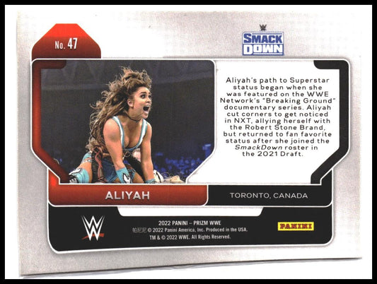 Aliyah #47 2022 Panini Prizm WWE