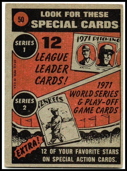 1972 Topps #50 Willie Mays San Francisco Giants
