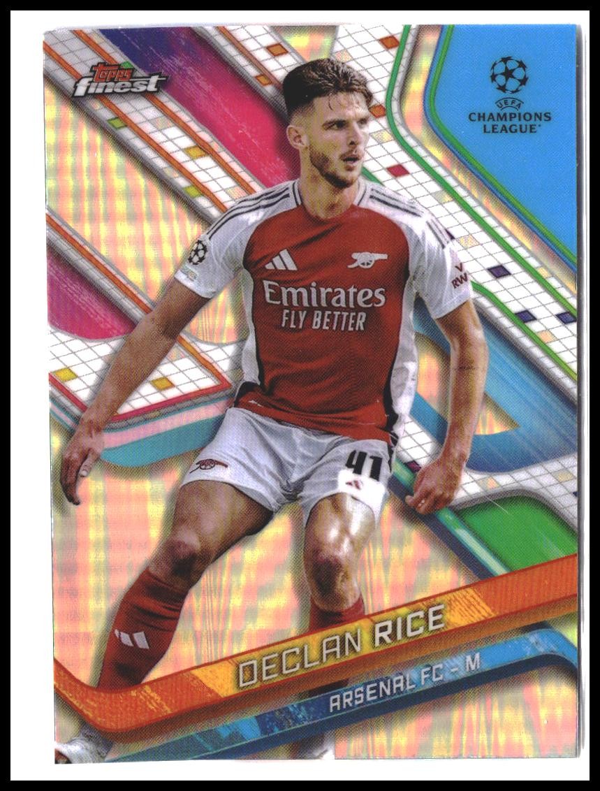 Declan Rice #41 2024-25 Finest UEFA Club Competitions Refractor