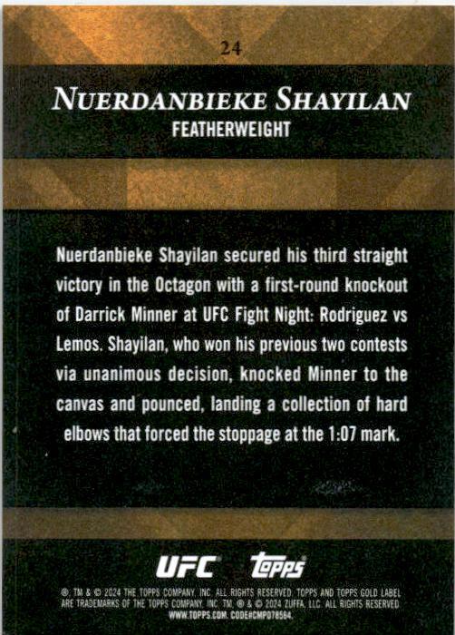 2024 Topps Gold Label Class 1 Blue /199 #24 Nuerdanbieke Shayilan Rookie