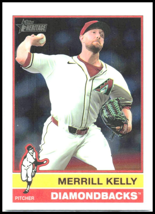 2025 Topps Heritage Chrome #287 Merrill Kelly Diamondbacks