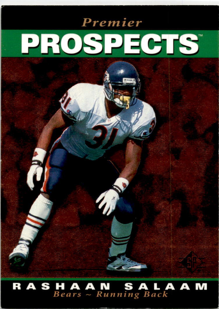 1995 SP #12 Rashaan Salaam Rookie Chicago Bears