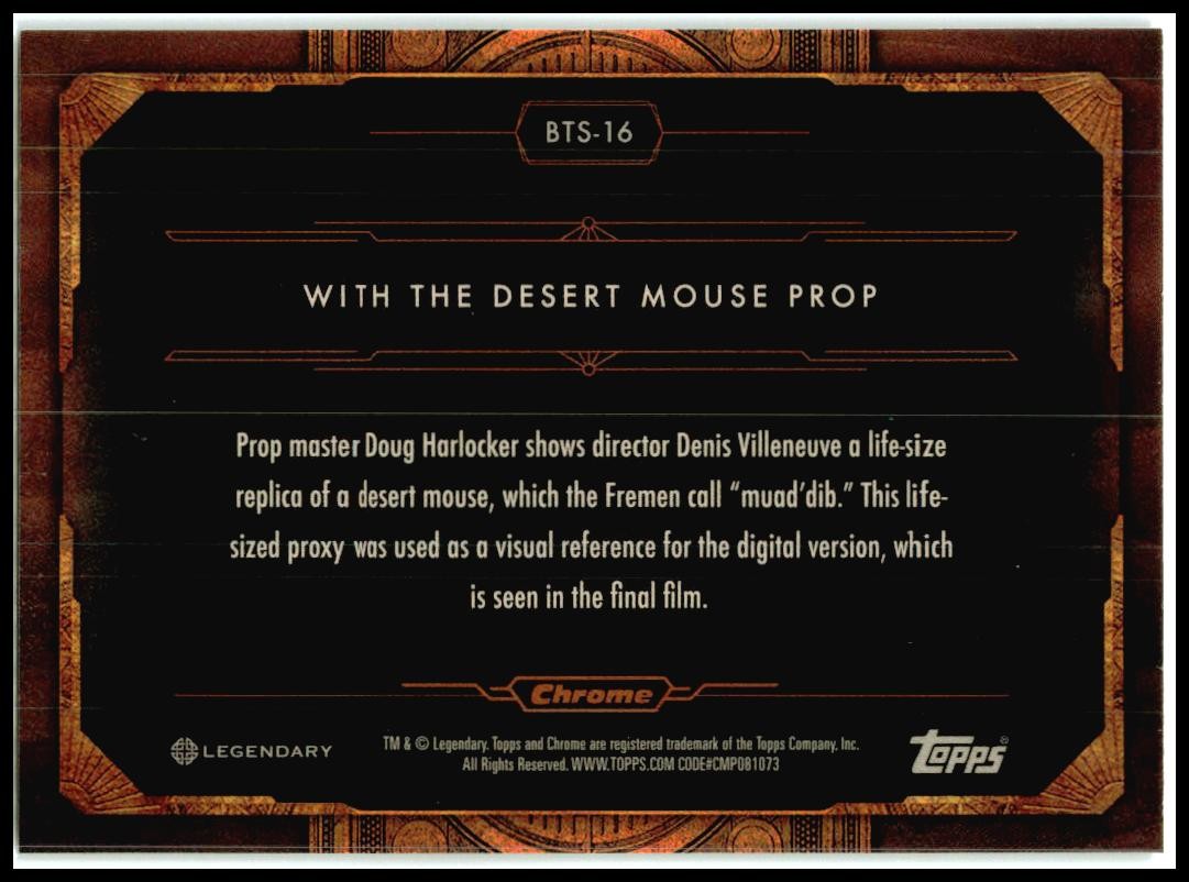 2024 Dune Chrome® - Hobby Box Behind the Scenes ##BTS-16 Desert Mouse