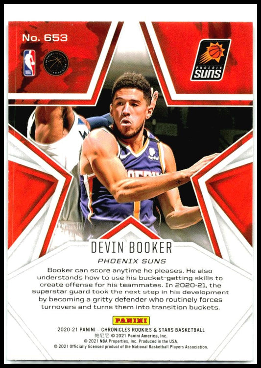 2020-21 Panini Chronicles #653 Devin Booker Phoenix Suns