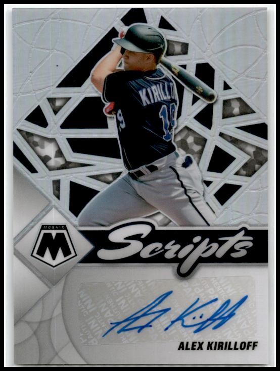 2022 Panini Mosaic Scripts Holo #SC-AK Alex Kirilloff Auto Minnesota Twins