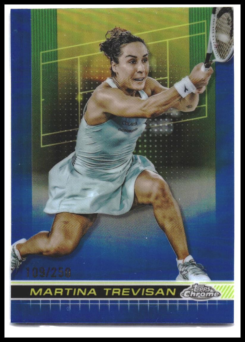 2024 Topps Chrome #52 Martina Trevisan Blue Refractor #/250