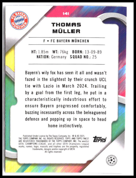 Thomas Müller #141 2024-25 Finest UEFA Club Competitions