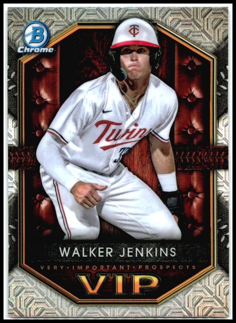 2025 Bowman Very Important Prospects Mojo Refractor #VIP-16 Walker Jenkins Twins