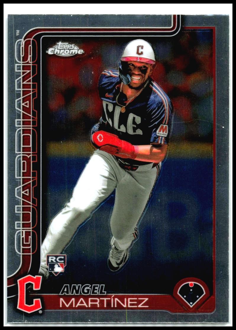 2025 Topps Chrome #155 Angel Martínez Rookie Cleveland Guardians
