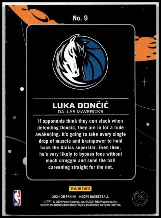 2024-25 Hoops Anti Gravity #9 Luka Doncic Dallas Mavericks
