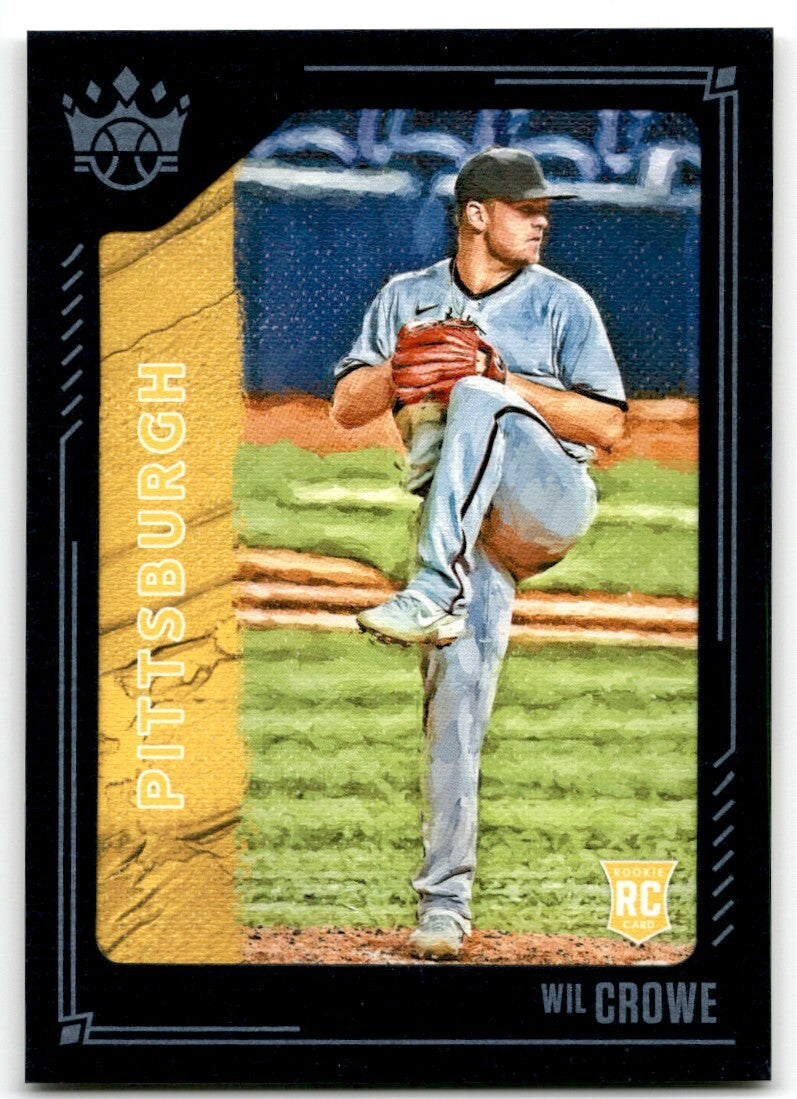 2021 Panini Diamond Kings Gray Framed Wil Crowe Rookie Pittsburgh Pirates #69