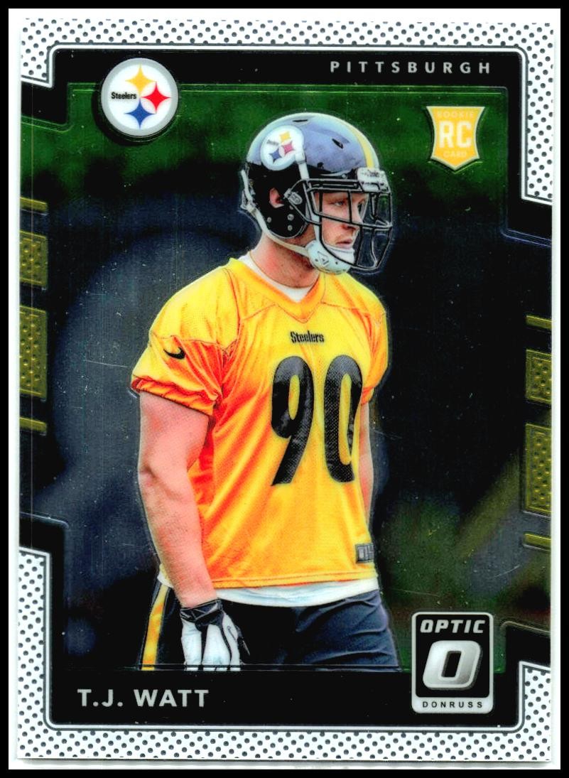 2017 Donruss Optic #122 T.J. Watt Rookie Pittsburgh Steelers