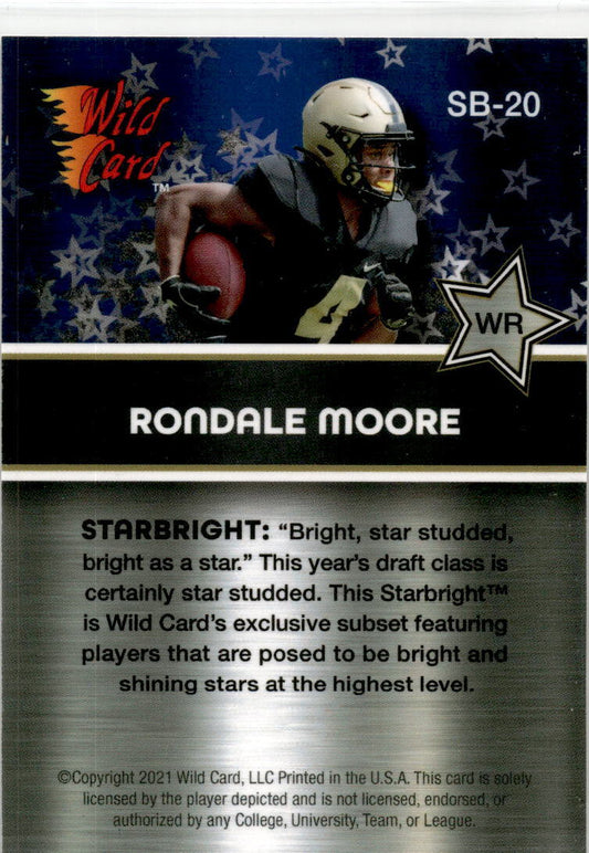Wild Card Alumination #SB-20 Rondale Moore Falcons