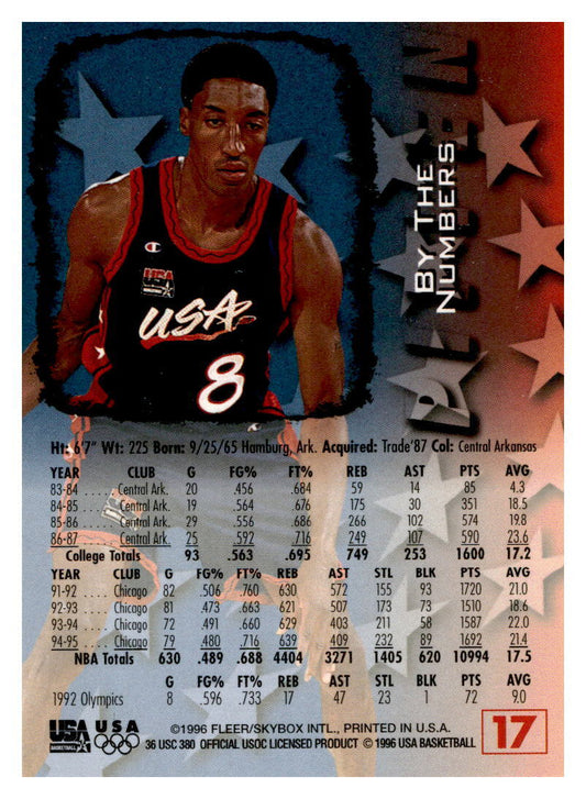 1996 Fleer USA #17 Scottie Pippen