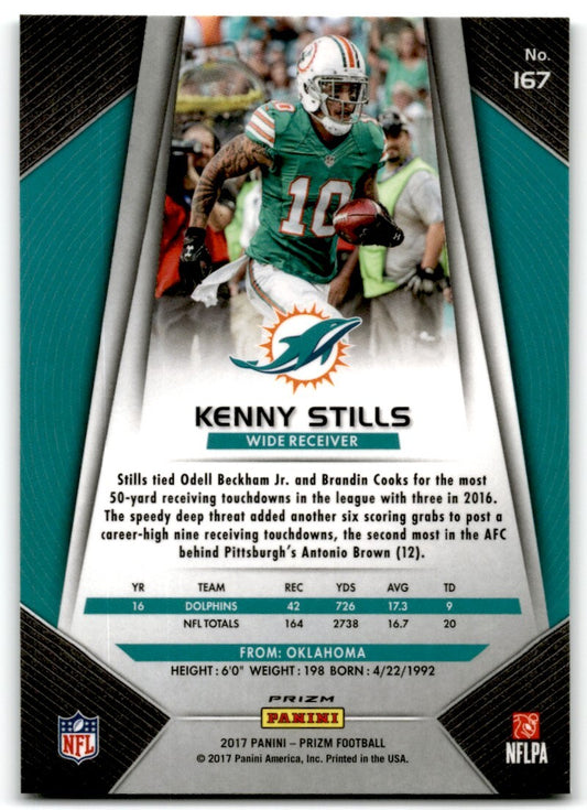 2017 Panini Prizm Green Kenny Stills Miami Dolphins #167