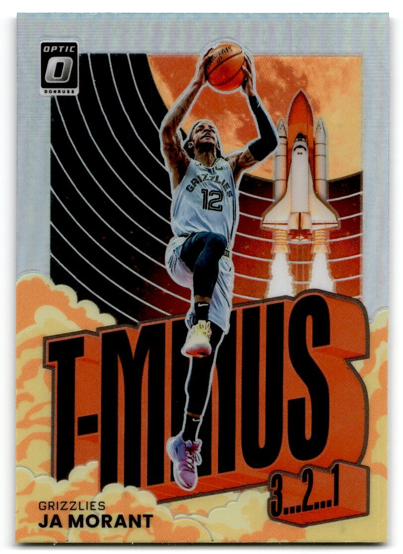 2021-22 Panini Donruss Optic T-Minus 3, 2, 1 Holo Prizm Ja Morant Memphis