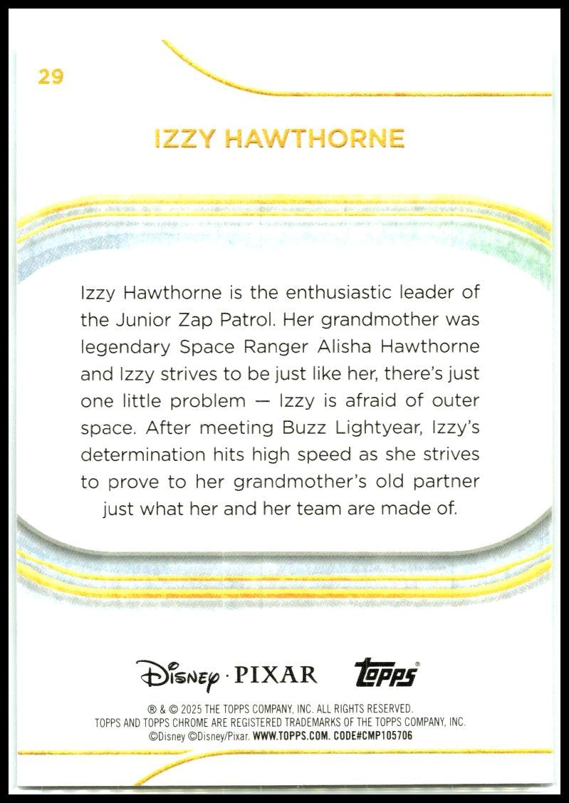2025 Topps Chrome Disney #29 Izzy Hawthorne