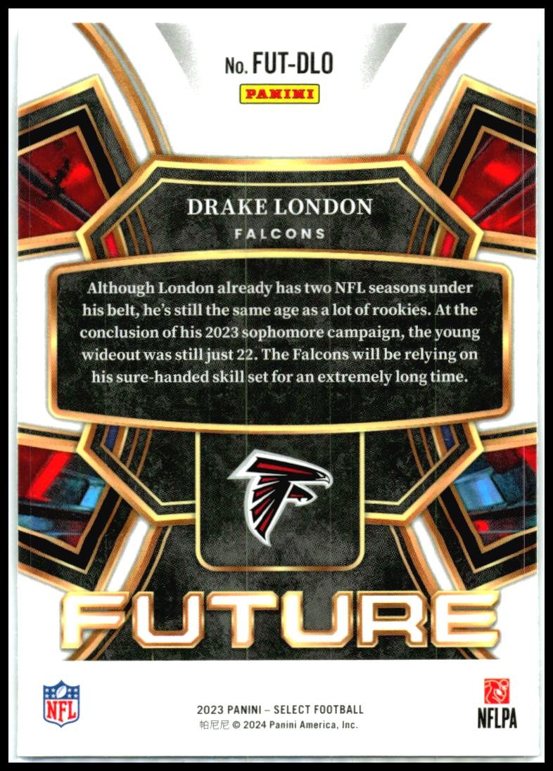 2023 Panini Select Select Future #FUT-DLO Drake London Atlanta Falcons