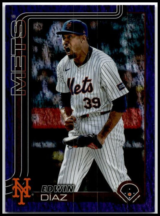 2025 Topps Pink Sand Glitter #286 Edwin Díaz New York Mets