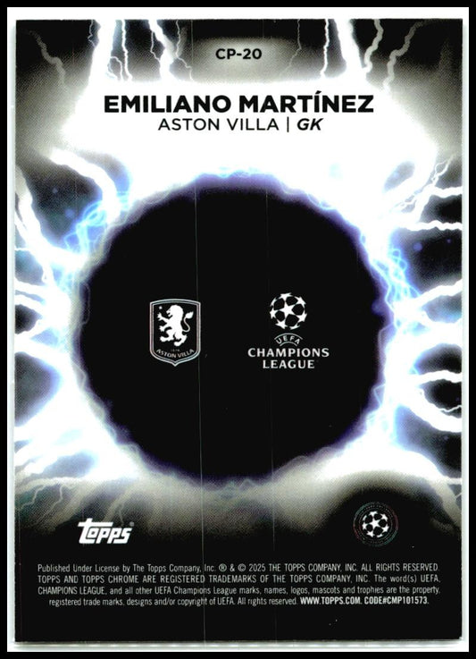 2024-25 Topps Chrome UEFA Club Circle of Power #CP-20 Emiliano Martínez