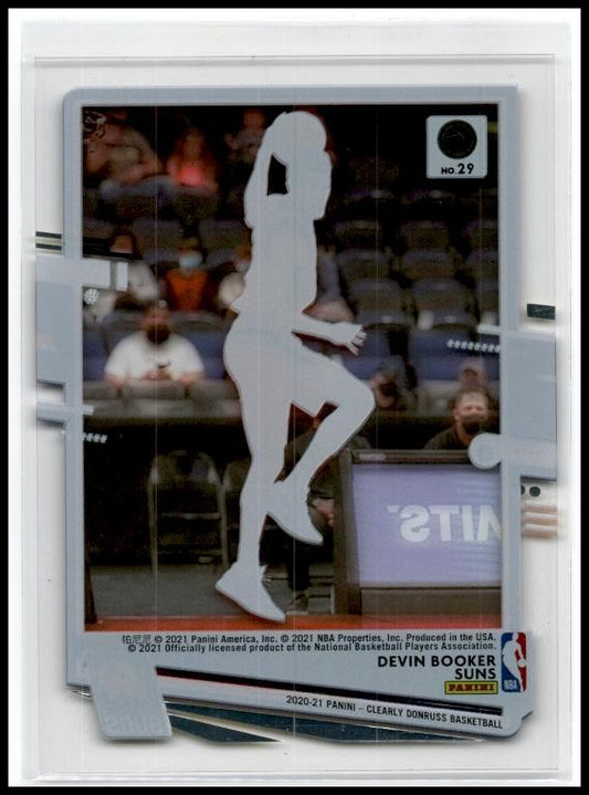 2020-21 Clearly Donruss #29 Devin Booker Phoenix Suns