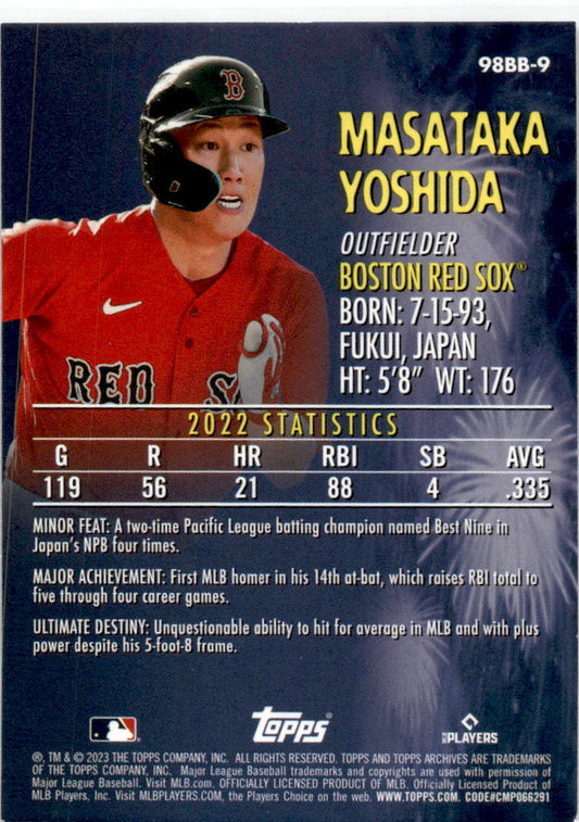 2023 Topps Archives 1998 Topps Baby Boomers #98BB-9 Masataka Yoshida Red Sox