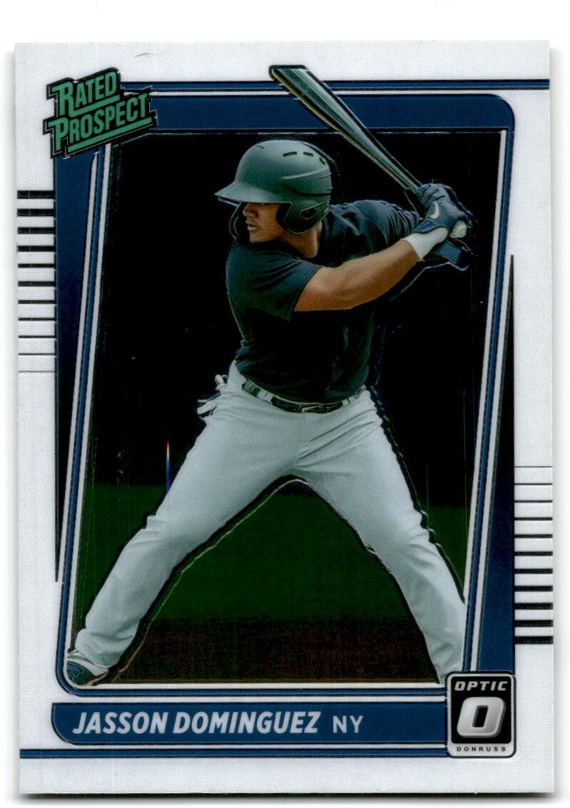 2021 Donruss Optic Rated Prospect Jasson Dominguez Rookie New York Yankees #RP11