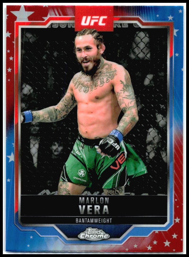 2025 Topps Chrome UFC Red Blue #151 Marlon Vera