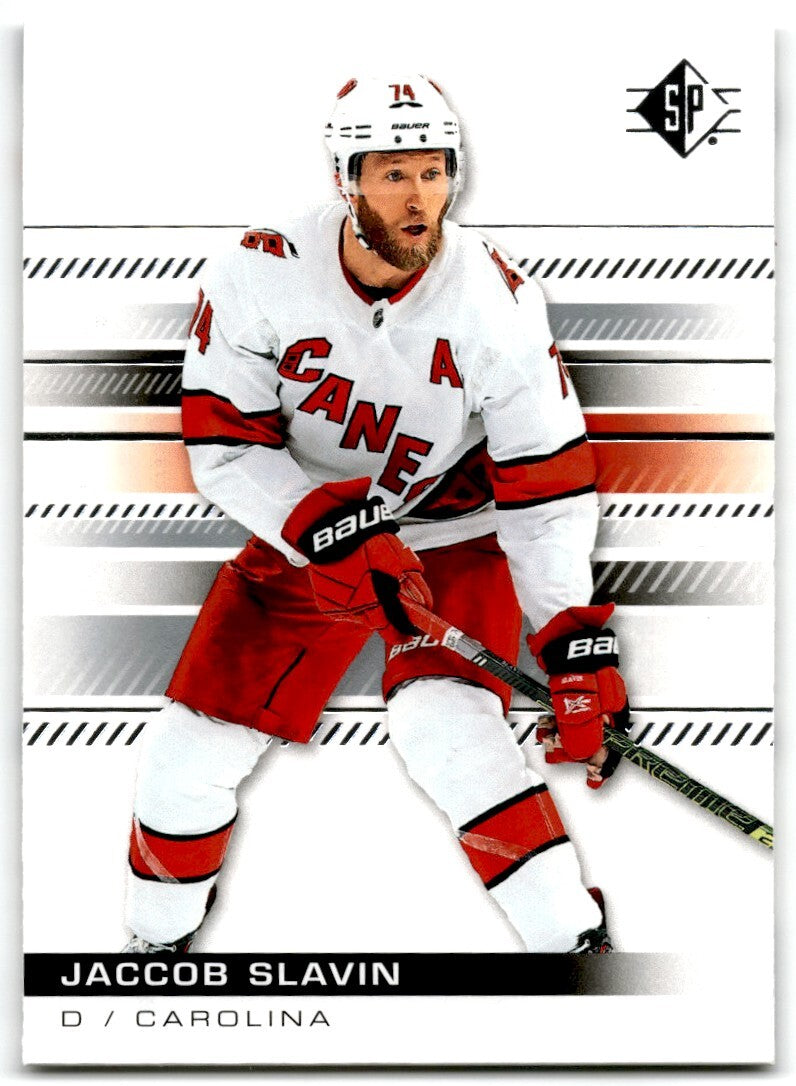 2019-20 SP Jaccob Slavin Carolina Hurricanes #80