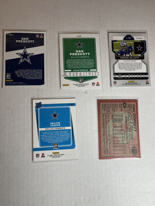 5 CARD ASSORTED Dallas COWBOYS ! CHECK IT OUT !