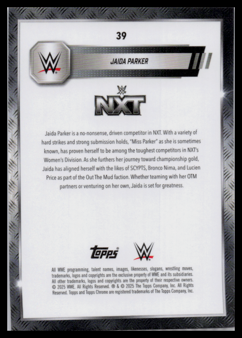 2024 Topps Chrome WWE #39 Jaida Parker