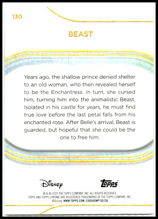 2025 Topps Chrome Disney #130 Beast