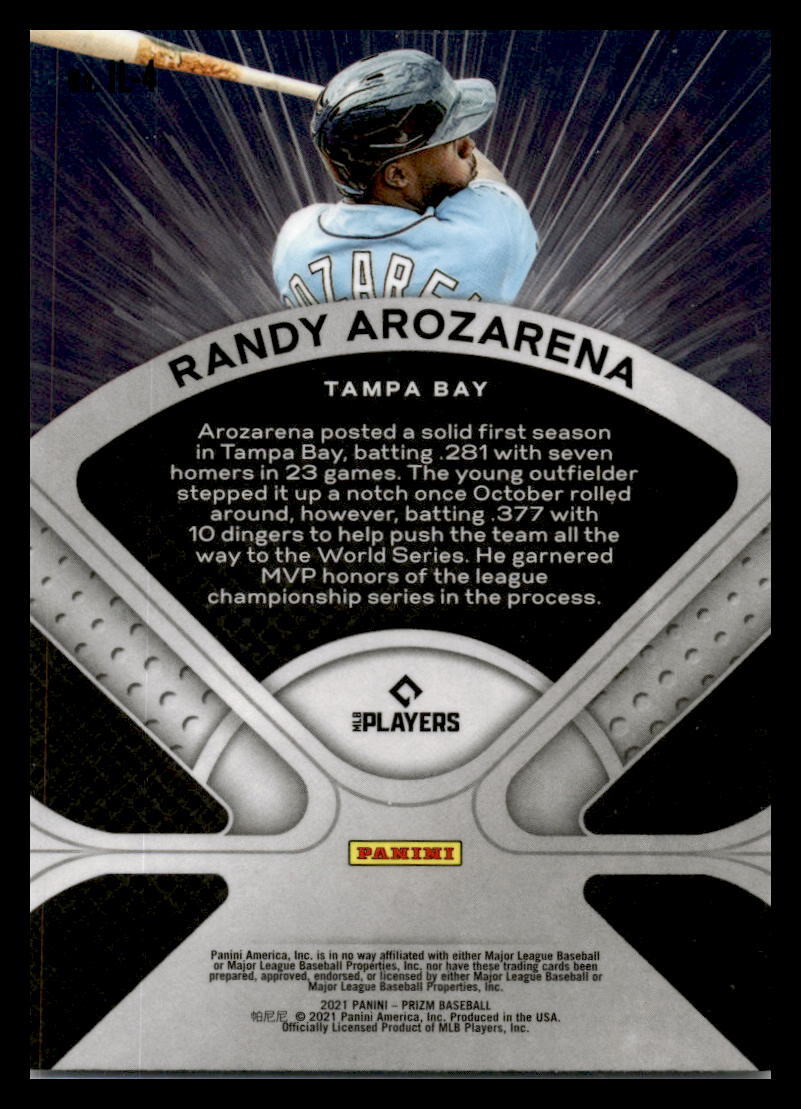 2021 Panini Prizm Illumination #IL-4 Randy Arozarena Tampa Bay Rays