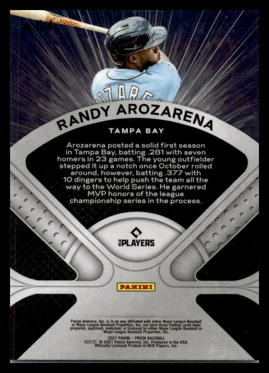 2021 Panini Prizm Illumination #IL-4 Randy Arozarena Tampa Bay Rays