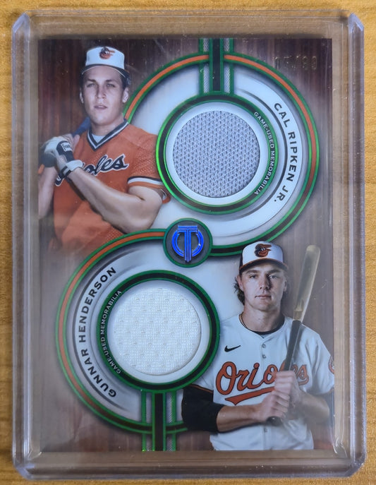 2025 Topps Tribute Dual Patch /99 #TPDR-PH Ripken / Henderson