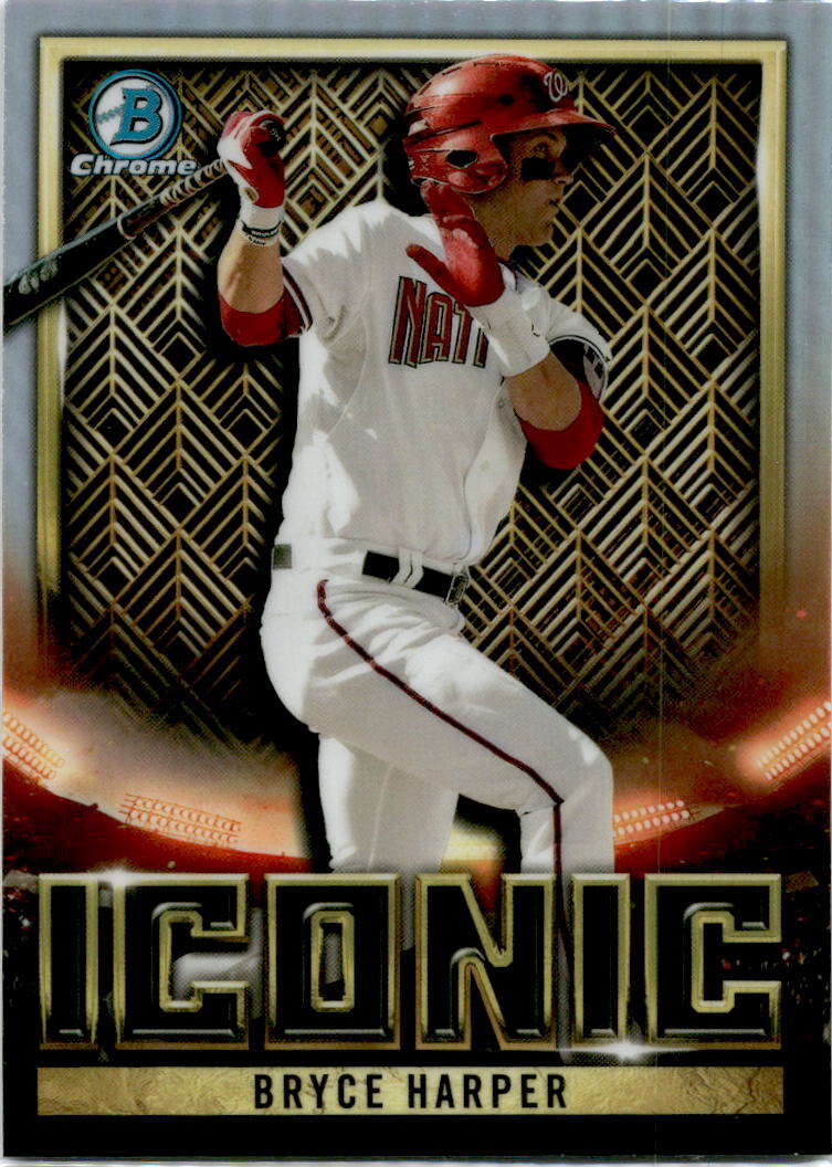 2023  Bowman Chrome #BI-13 Bryce Harper  Iconic  Washington Nationals