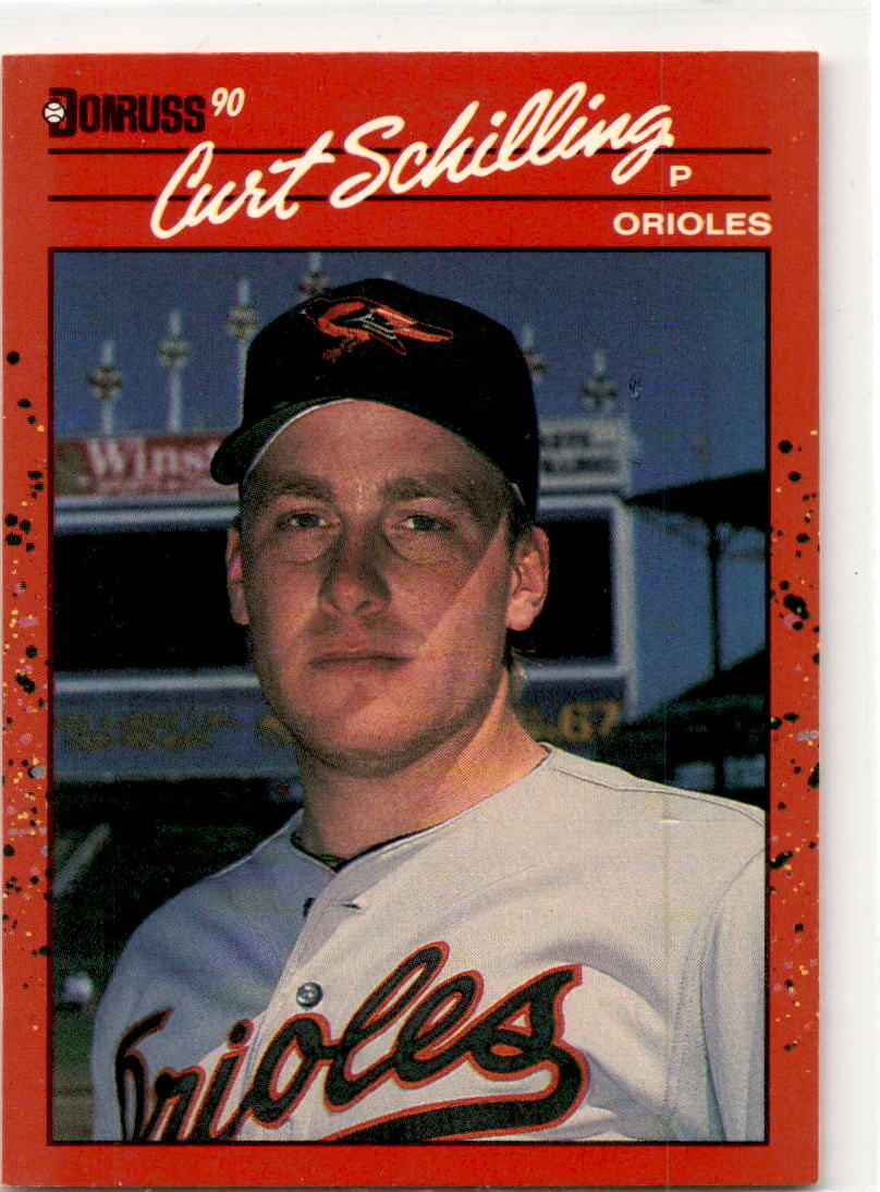1990 Donruss #667a Curt Schilling Baltimore Orioles